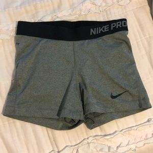 Gray Nike Pro Spandex
